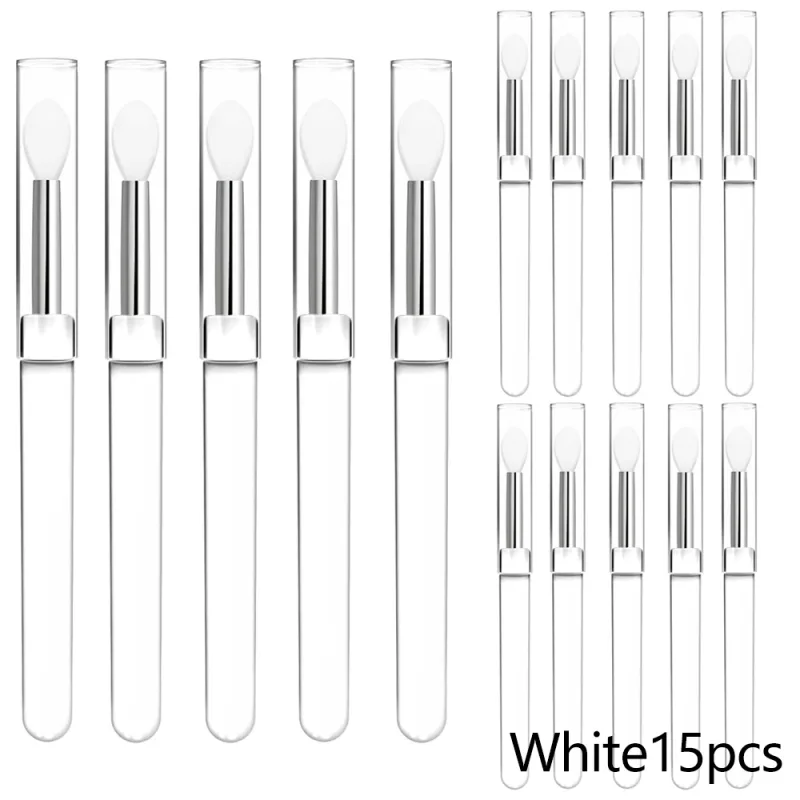 3/15 PCS Silicone Lip Mask Applicator Reusable Lip Brush Transparent Lipstick Tool For Lip Gloss Eyeshadow Brushes Εργαλεία μακιγιάζ