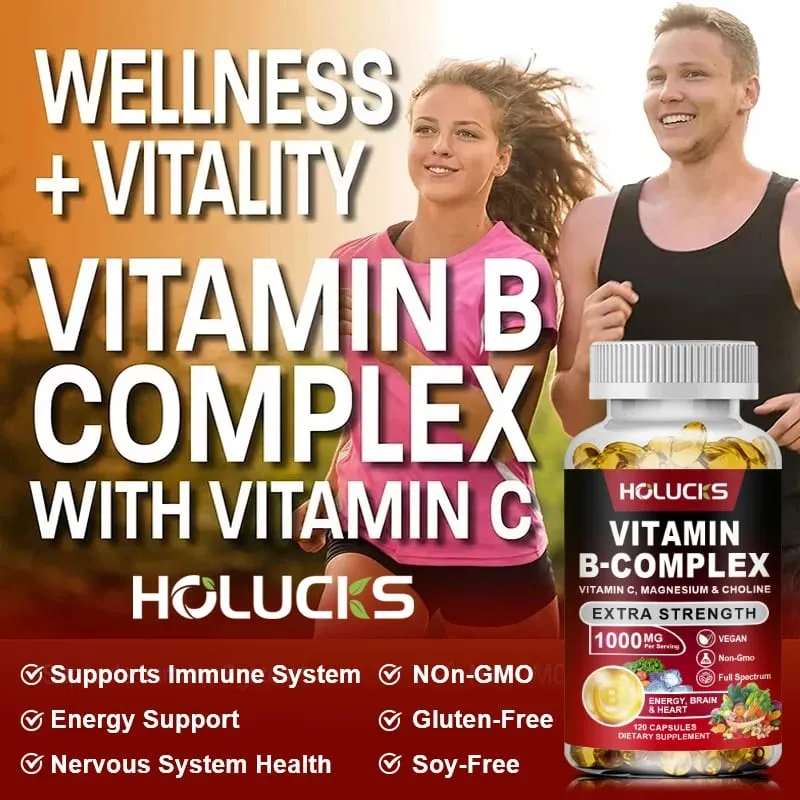 Οι κάψουλες Yimiduk Premium Vitamin B Complex με υποστήριξη βιοτίνης και φυλλικού οξέος προάγουν το υγιές δέρμα των μαλλιών και την ισορροπία των ορμονών που δεν είναι ΓΤΟ — image 4