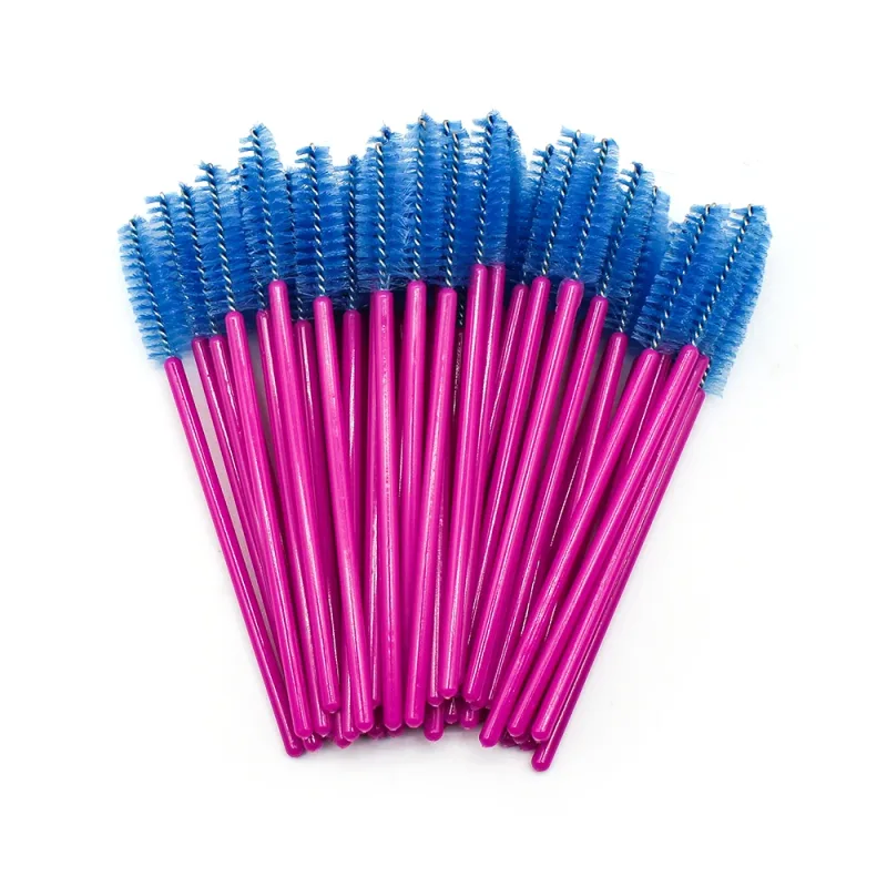 50 τμχ Βούρτσες Βλεφαρίδων μιας χρήσης Extension Rose Red Brush Brush Mascara Wand Eye Lashes Σετ καλλυντικών εργαλείων μακιγιάζ Beauty — image 16