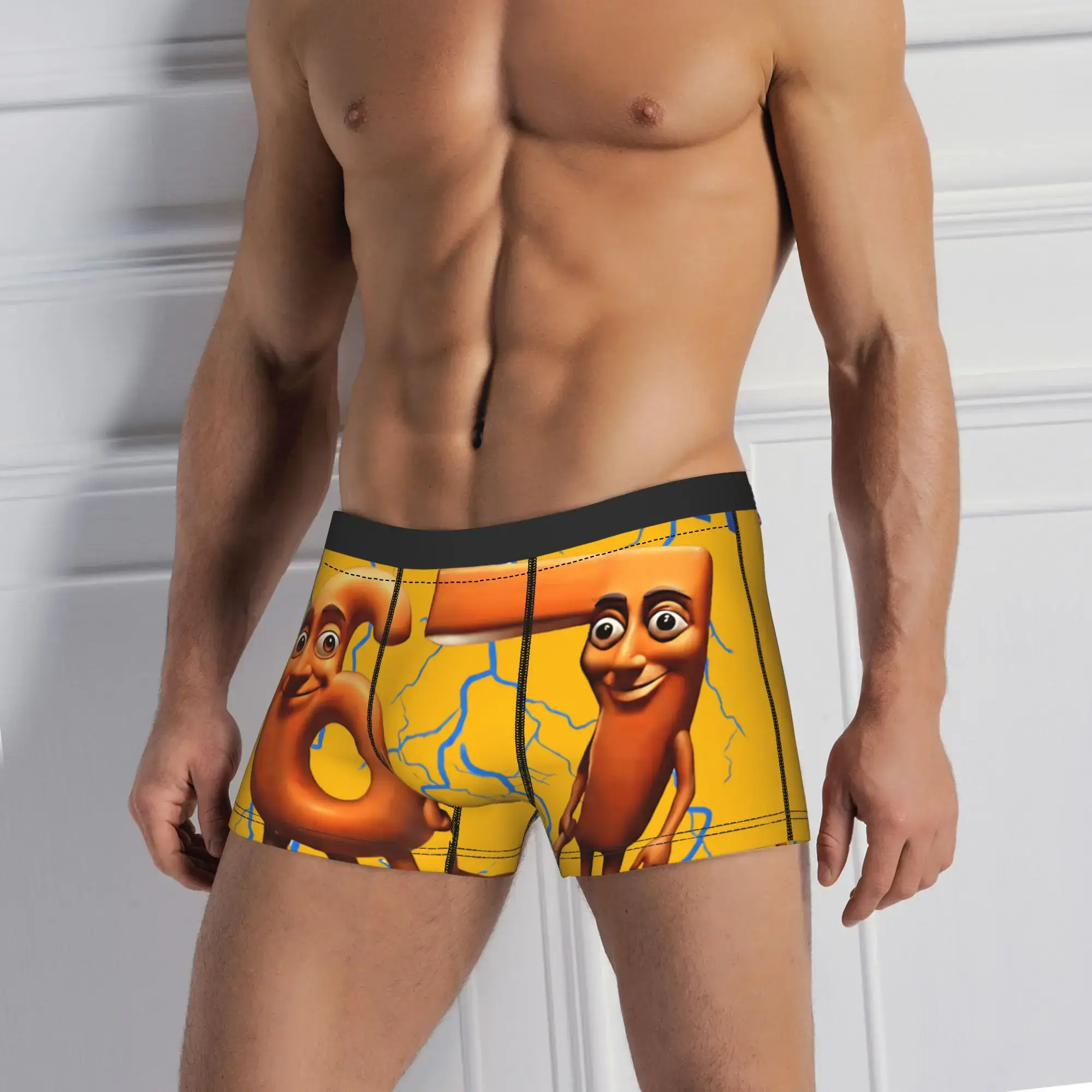 Funny Sixty Seven Brainrot Italian Underwear Print Trunk Quality Male Panties Breathable Boxer Brief Gift — image 7