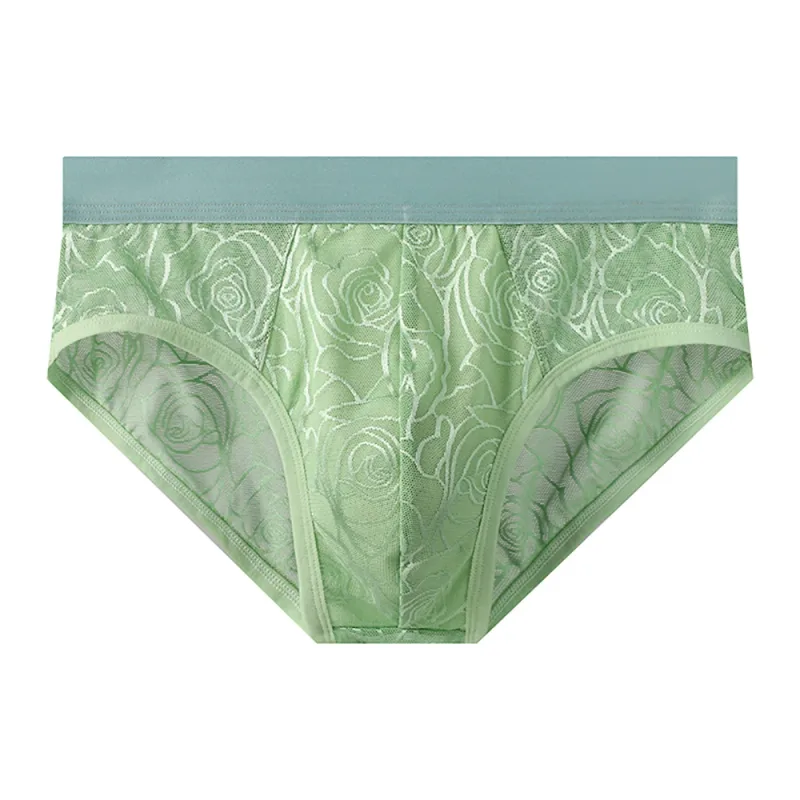 1/3PCS Summer Sexy Perspective Breathable Men's Panties Smooth Ice Silk Quick-dry Men's Briefs High Elastic Ultra-thin Underwear — image 20