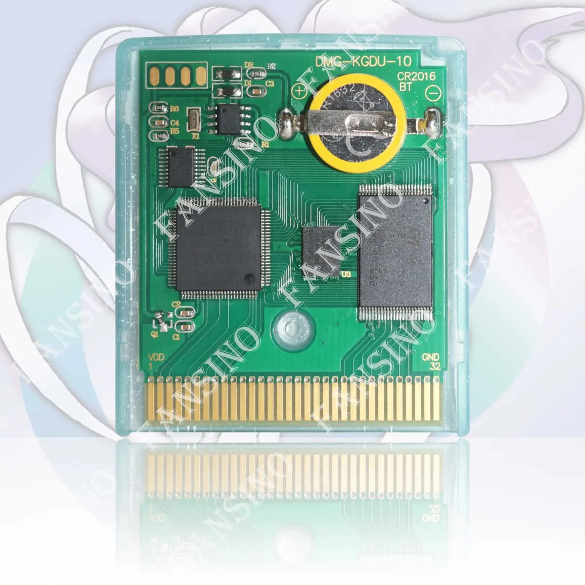 GBC Real Time Clock Pokemon Complete Crystal (v0.2) Kiváló minőségű GBC videojáték kazetta akkumulátorral GBA/GBC sorozatú konzolhoz — image 4