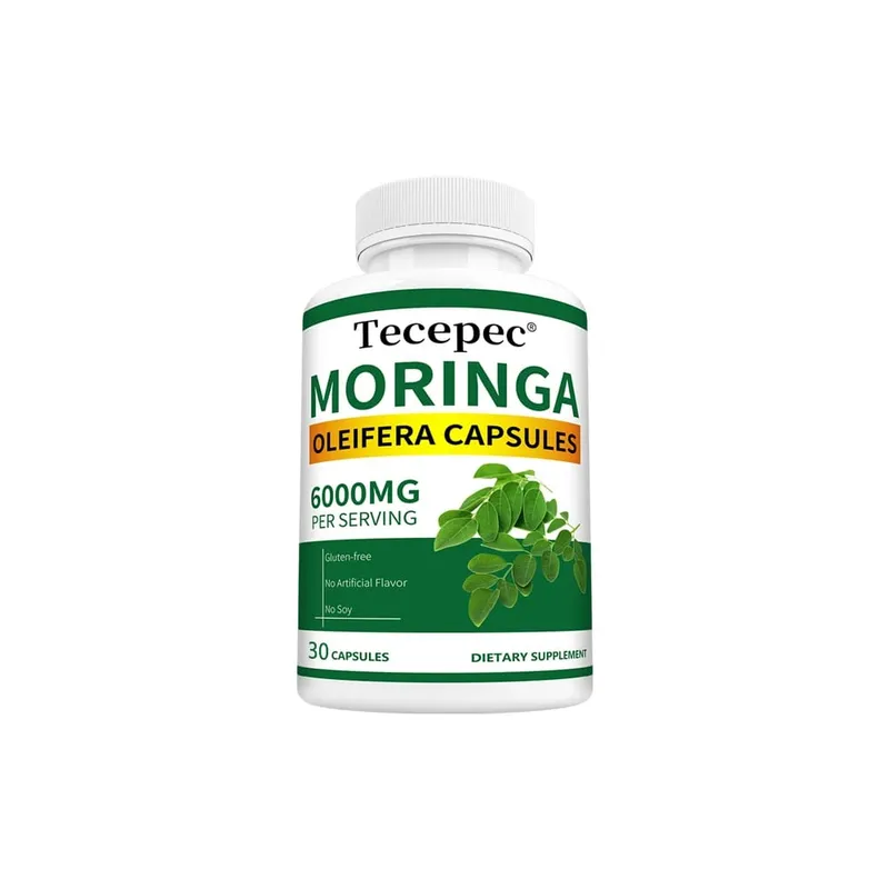 Βιολογικές Κάψουλες Moringa 6000mg Αντιοξειδωτικό Ενισχύει την Ενέργεια και τον Μεταβολισμό Υποστήριξη Ανοσοποιητικού Πεπτικού Υγεία Εγκεφάλου και Καρδιάς