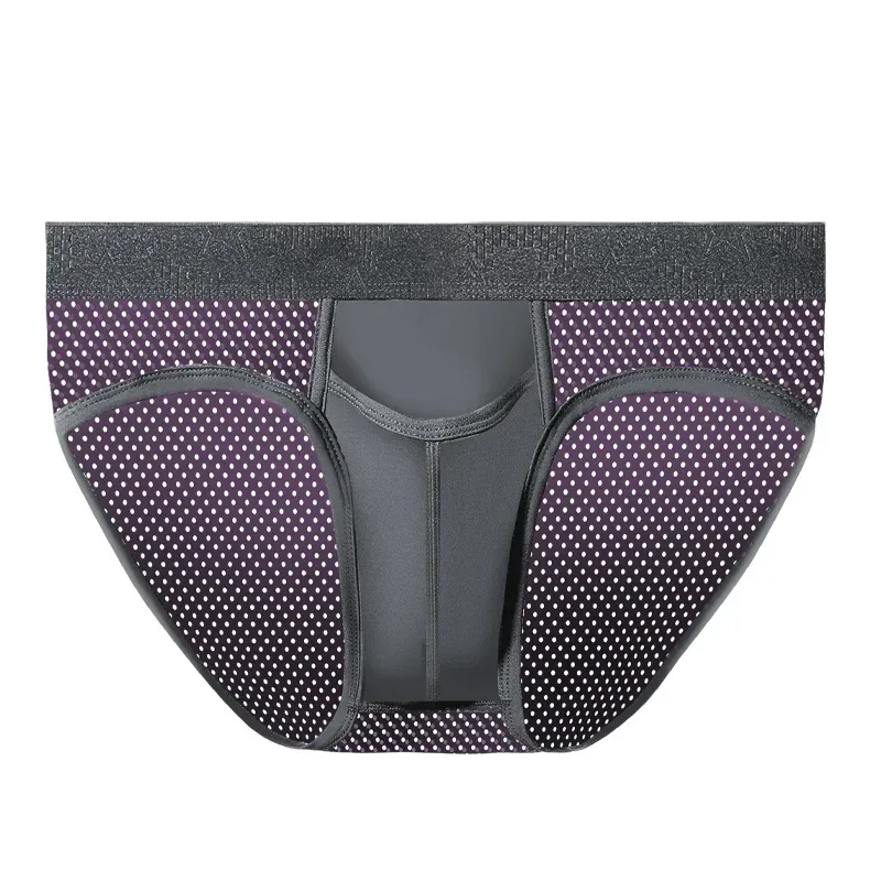 Bullet Separation Panties Men's Sexy U-Convex Briefs Vein Ice Silk Scrotal Rim Sperm Cord Shorts Varicose Heads — image 29