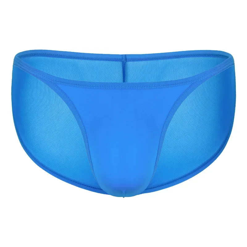 Men's Underwear Transparent Breathable Panties Male Low-waist High Fork Briefs