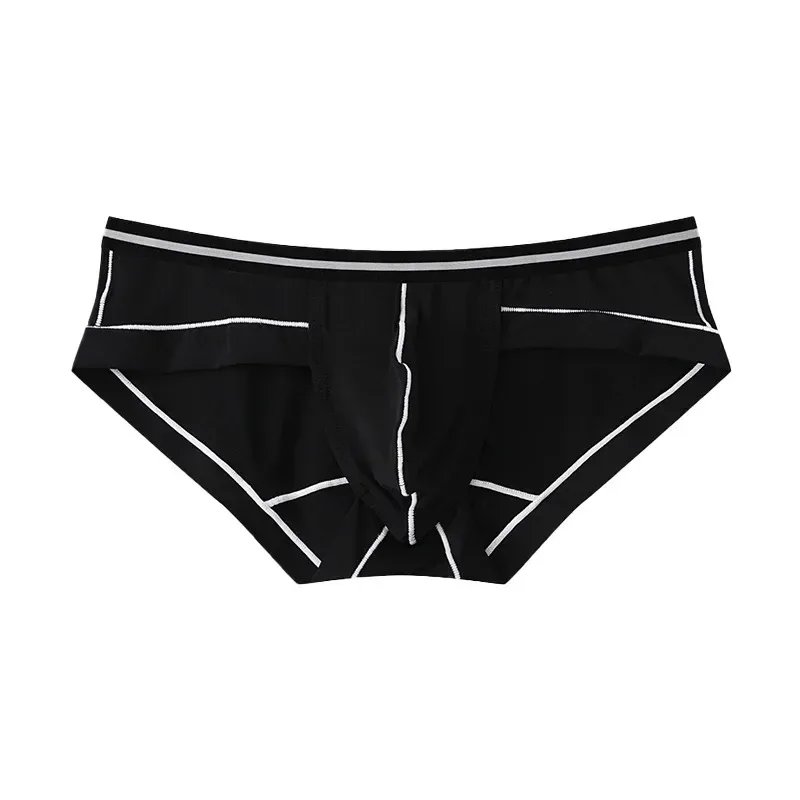 Ice Silk Briefs Seamless Panties Men Bulge Pouch Underwear Male Breathable Underpants Man Sexy U Convex Pouch Bikini Lingerie — image 24