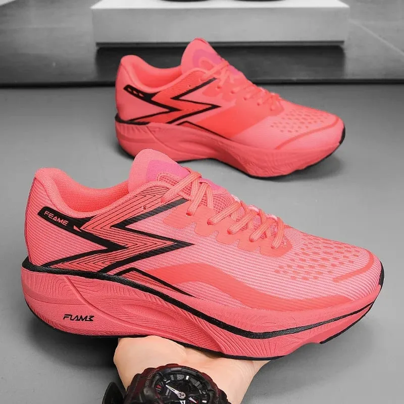 Sapatos de corrida masculinos casuais e confortáveis, de cor sólida, resistentes ao desgaste, respiráveis e fáceis de usar, antiderrapantes — image 9