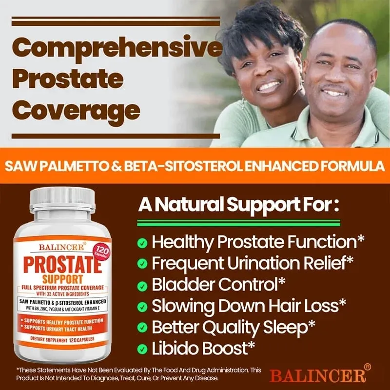 Prostate Supplements for Men - Men's Health Supplements for Prostate Health Hair Urinary Health Bladder and Urinary Issues — image 4