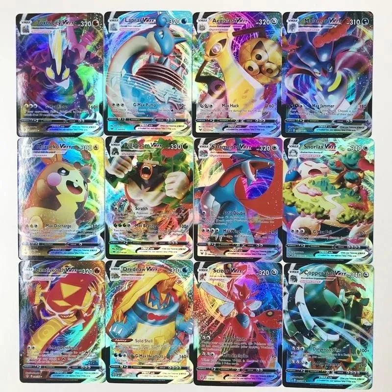 50/100Pcs pokemons French English German cards pokemons Card 100 Gx 100 V Max VMAX 50 — image 2