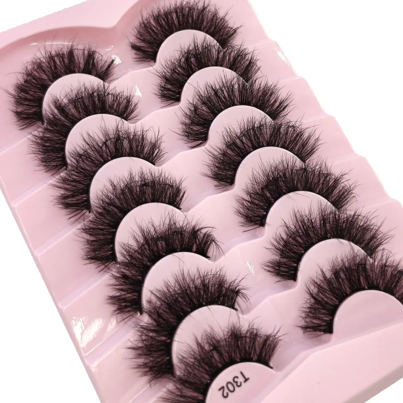 Fluffy Lashes Mink False Eyelashes Thick Cat Eye Makeup Long Natural Volume 3d Eyelashes Extension Χονδρική Βιζόν Βλεφαρίδες