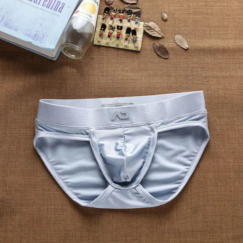 2025Simple, solid color, fashionable, men's low-rise nylon brushed bright briefs AD3-M257 — image 15