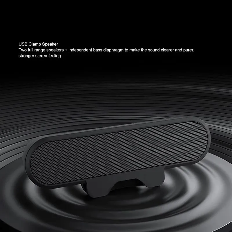 Mini Soundbar רמקול קליפ נייד USB חוטי מחשב טלוויזיה מחשב נייד סאבוופר שולחני סאבוופר סאונד מוזיקה Caixa De Som Bocina Coluna