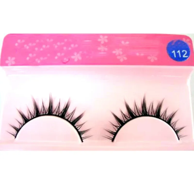 Λευκές βλεφαρίδες Cosplay Μακιγιάζ Natural Long Cross Strip Fase Eye Lashes