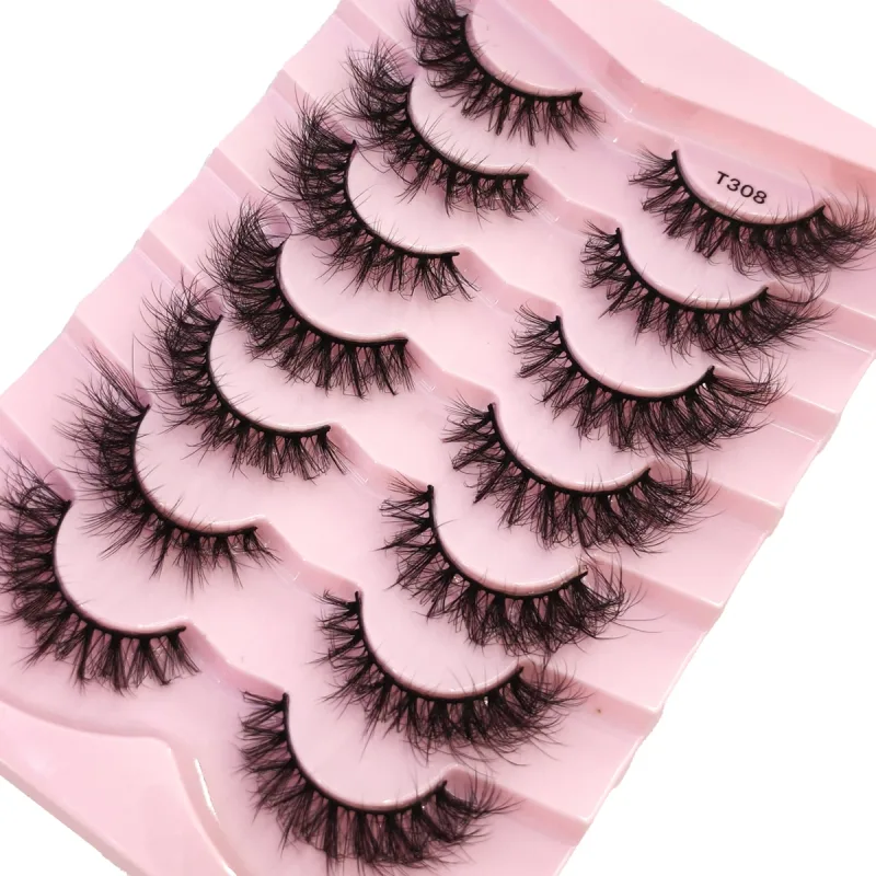Fluffy Lashes Mink False Eyelashes Thick Cat Eye Makeup Long Natural Volume 3d Eyelashes Extension Χονδρική Βιζόν Βλεφαρίδες