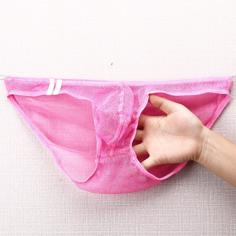 Men's Underwear Briefs Ultra Thin Low Rise Mesh Breathable Panties — image 19