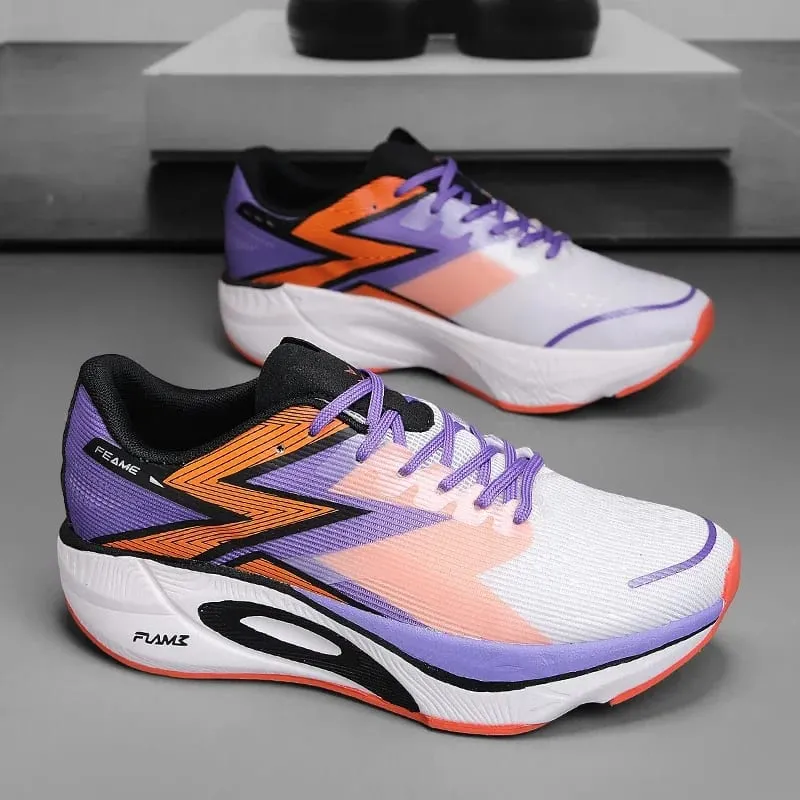 Sapatos de corrida masculinos casuais e confortáveis, de cor sólida, resistentes ao desgaste, respiráveis e fáceis de usar, antiderrapantes — image 2