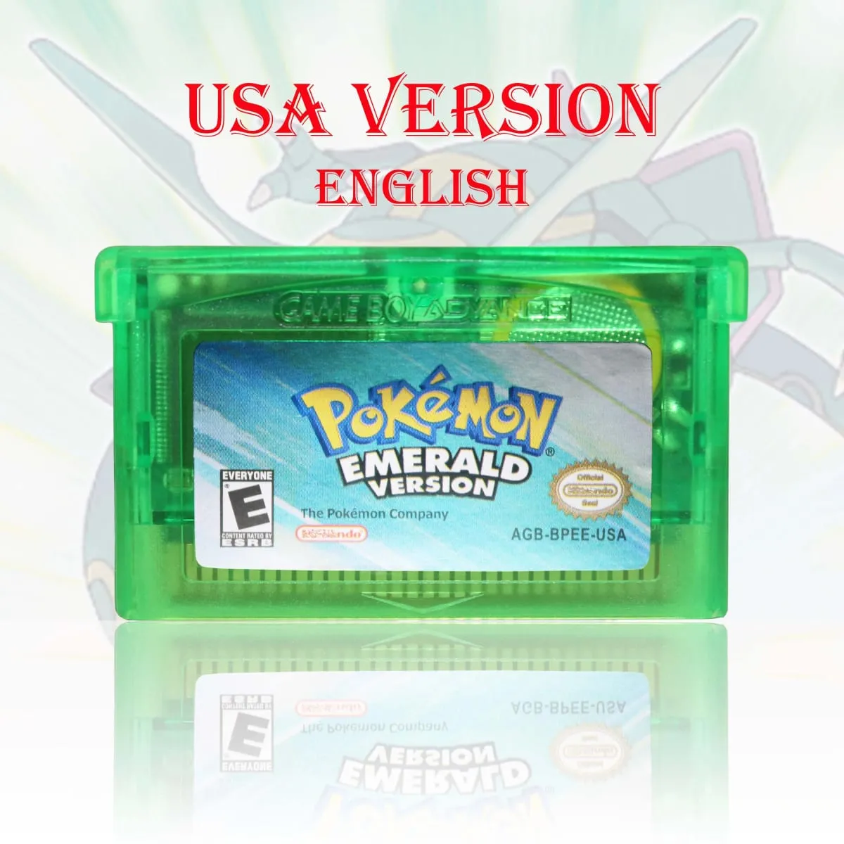 GBC/GBA USA Έκδοση Pokemon Blue/Crystal/Emerald/Fire Red/Leaf Green Cartridge Κάρτα βιντεοπαιχνιδιού υψηλής ποιότητας με μπαταρία — image 6