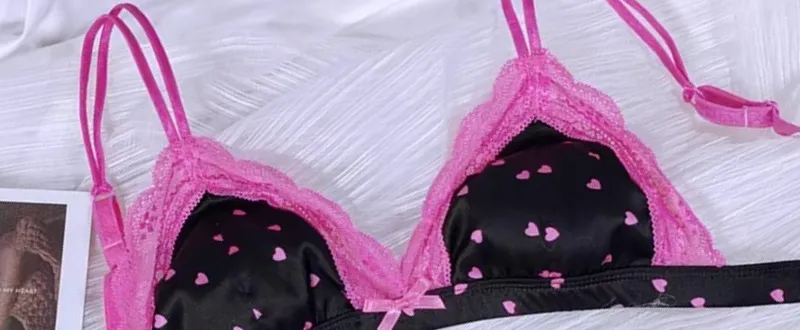 Klasszikus francia bralette aládrót nélkül elegáns csipke kis kupa fehérnemű divatos lány 3 részes melltartó szett puha formájú kupával — image 9