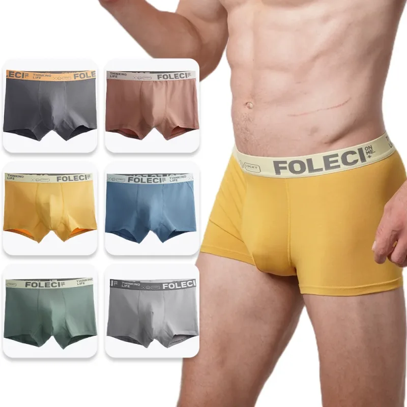 Boxer sous-vêtements en coton pour hommes, sous-vêtements extensibles et respirants, doux, pour jeunes garçons, culottes surdimensionnées, 2025, XL-9XL — image 2
