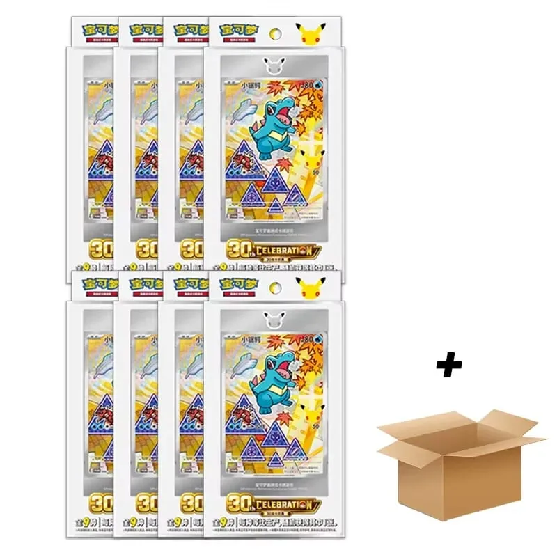 Original Pokemon 30th Anniversary Vol.1 Vol.2 Vol.3 Original Partner Special Illustration Set Gift Box PTCG Collectible Cards