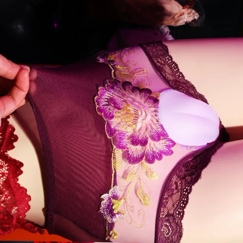 Fashion Hot Stylish Briefs Underwears White Black Crossdress Hiding Gaff Panties Men Polyester Purple Royal Blue — image 12