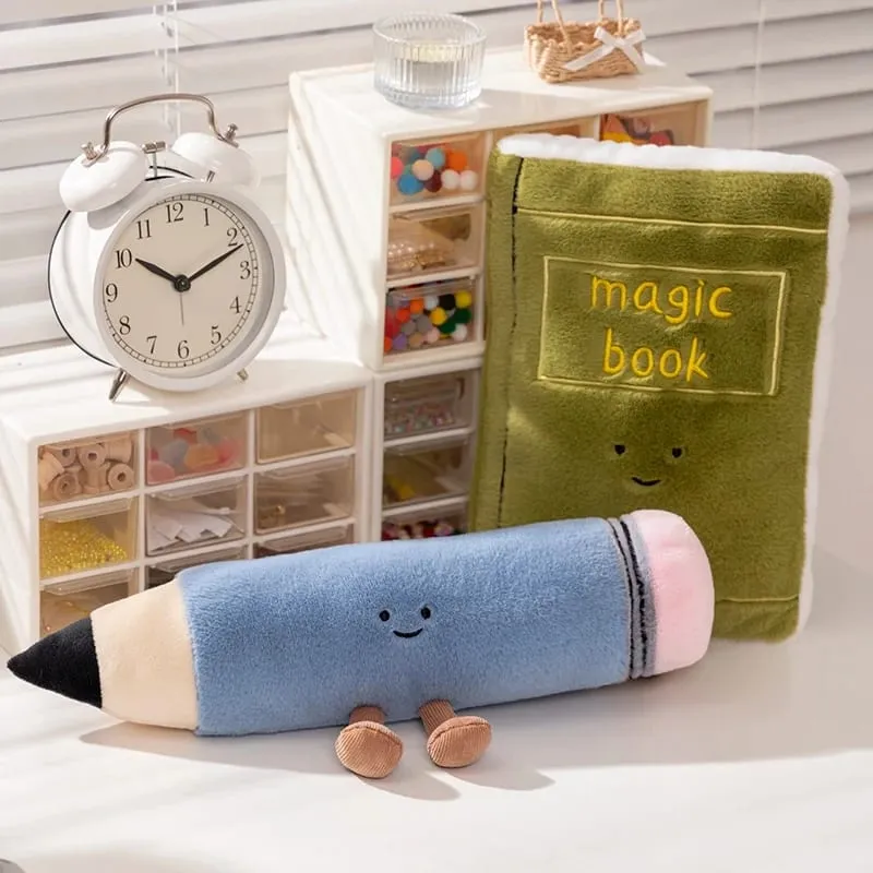 Βιβλίο Kawaii Stationery Commodity βελούδινο παιχνίδι γεμιστό Humanoid χάρακας Γόμα μολυβιών Γόμα Δώρο Δώρο