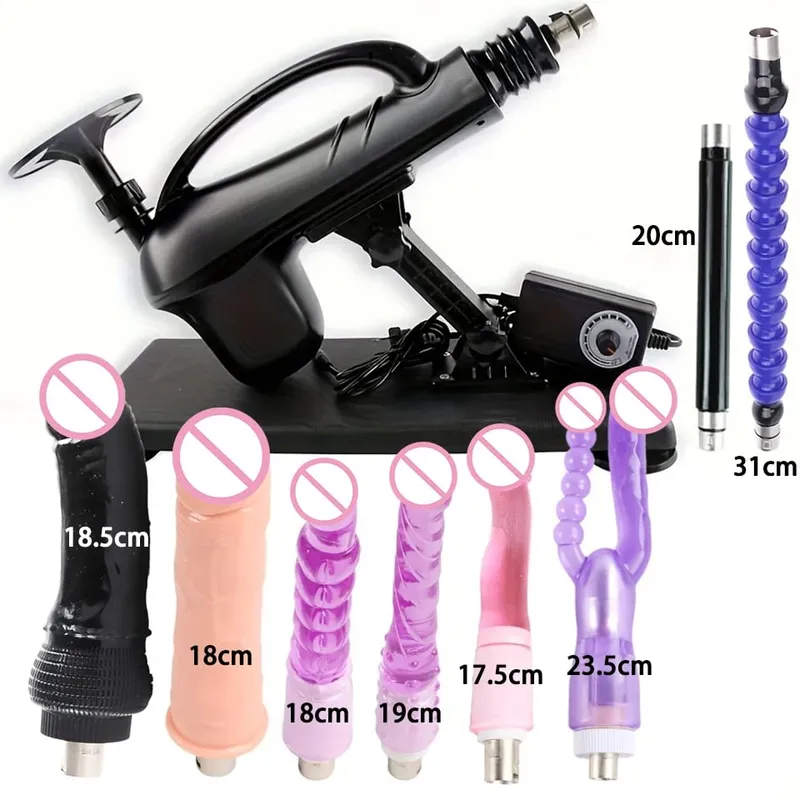 Αυτόματο σεξουαλικό μηχάνημα 3XLR Dildo Attachments Γυναικείο Αυνανισμό Δονητικό όπλο σεξουαλικά παιχνίδια για άνδρες ζευγάρια Προϊόντα ενηλίκων — image 9
