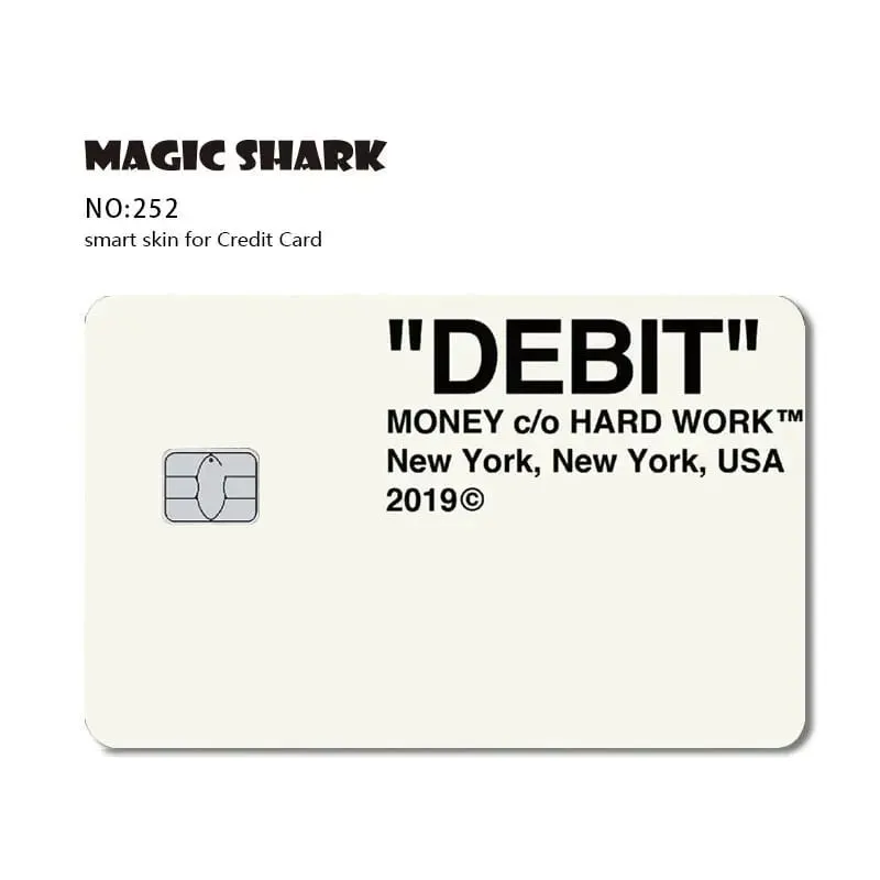Magic Shark Dog Meme Hunter Snake Stonks 3M ματ μπροστινό αυτοκόλλητο PVC Κάλυμμα μεμβράνης για τραπεζική χρεωστική πιστωτική κάρτα — image 24