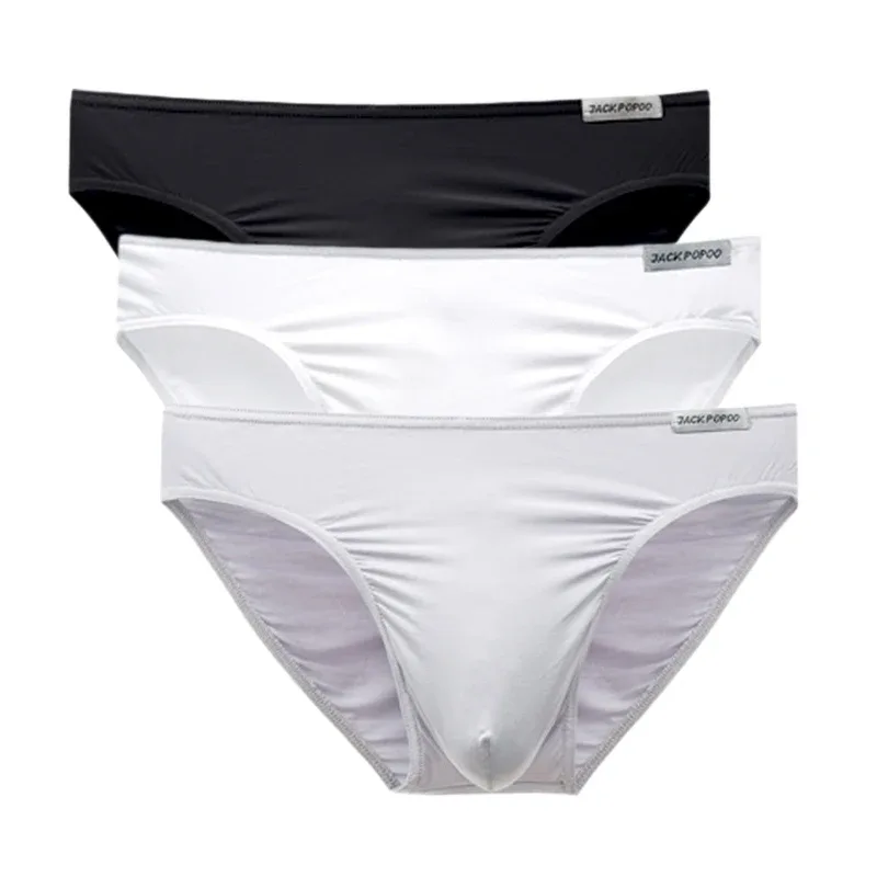 3PCS/Lot Men's Underwear Modal High Quality Soft Briefs Breathable Comfortable Youth Underpants Male Sexy U Bulge Pouch Panties — image 50