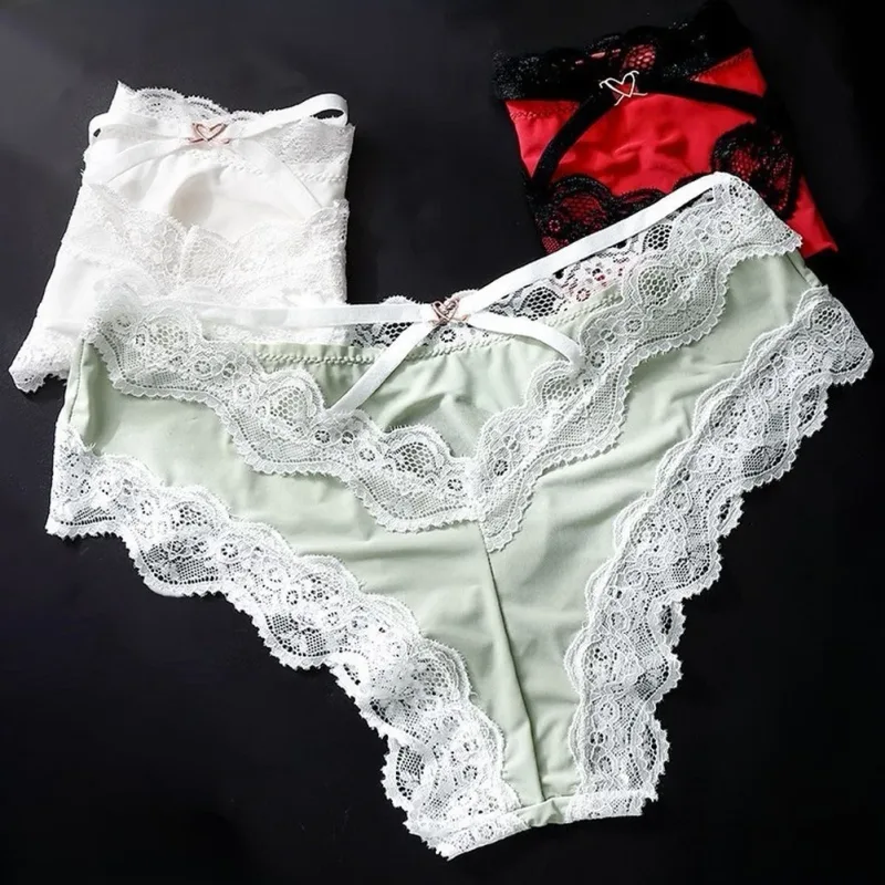 Men Panties For Men Lace Trim Briefs Breathable High Elastic 3D Convex Pouch Underpant Sexy Thin See Through Underwear — image 6