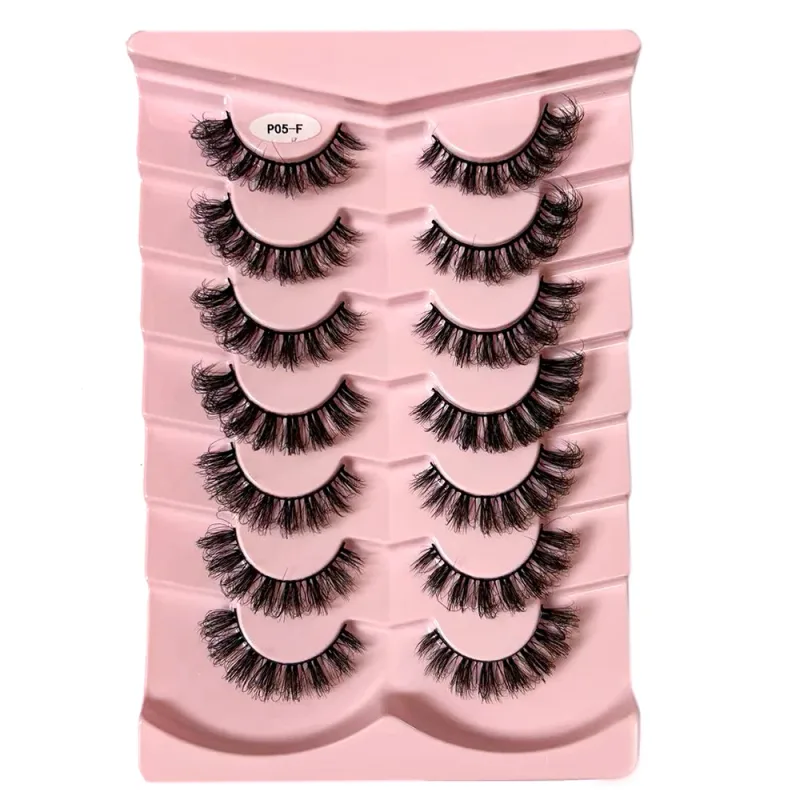 Κλασικές βλεφαρίδες 3D όγκου Faux Mink Lashes Φυσική εμφάνιση Χνουδωτές ψεύτικες βλεφαρίδες Wispy Cat Eye Lashes Αφράτες βλεφαρίδες 3D Mink — image 6