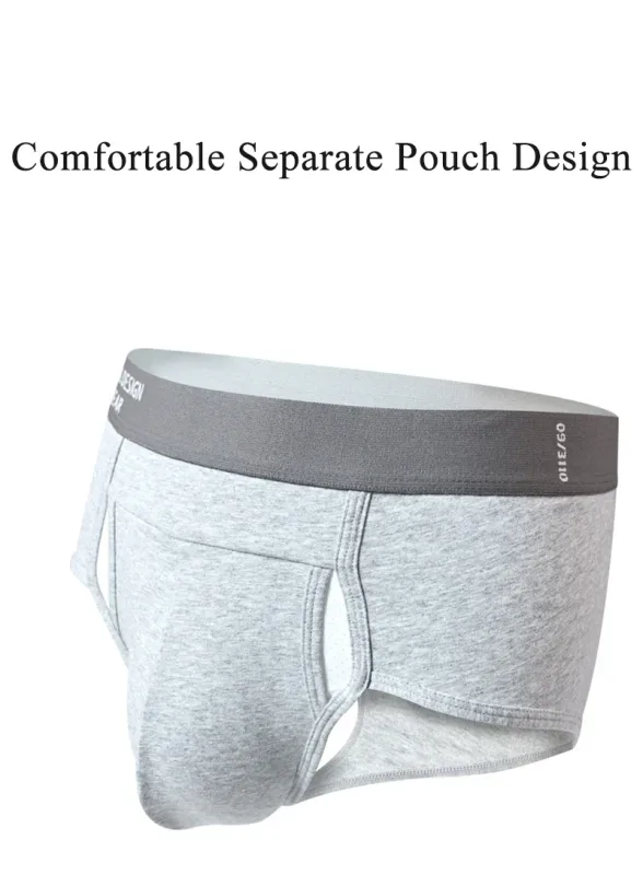 Men's Cotton Briefs High Quality Comfortable Underpants Breathable Soft Underwear Male Large Size U Bulge Pouch Panties Cueca — image 18