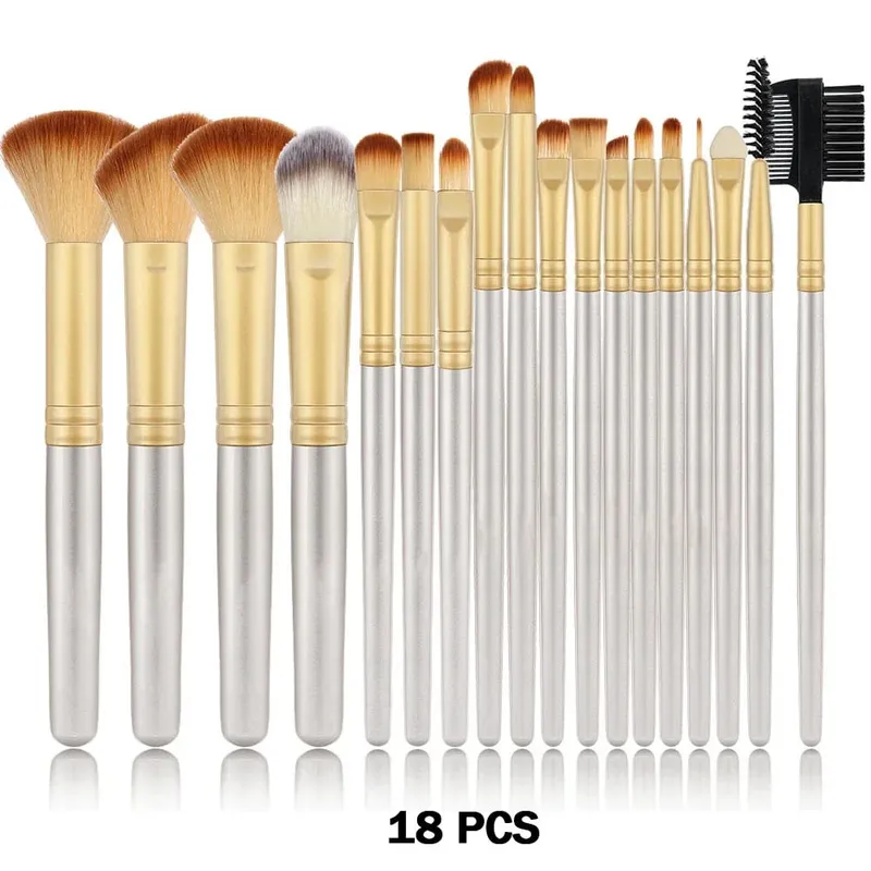 סט מברשות איפור חדש 10/32 יחידות Soft Fluffy Powder Foundation Contour סומק קונסילר צלליות מיזוג סימון כלי יופי