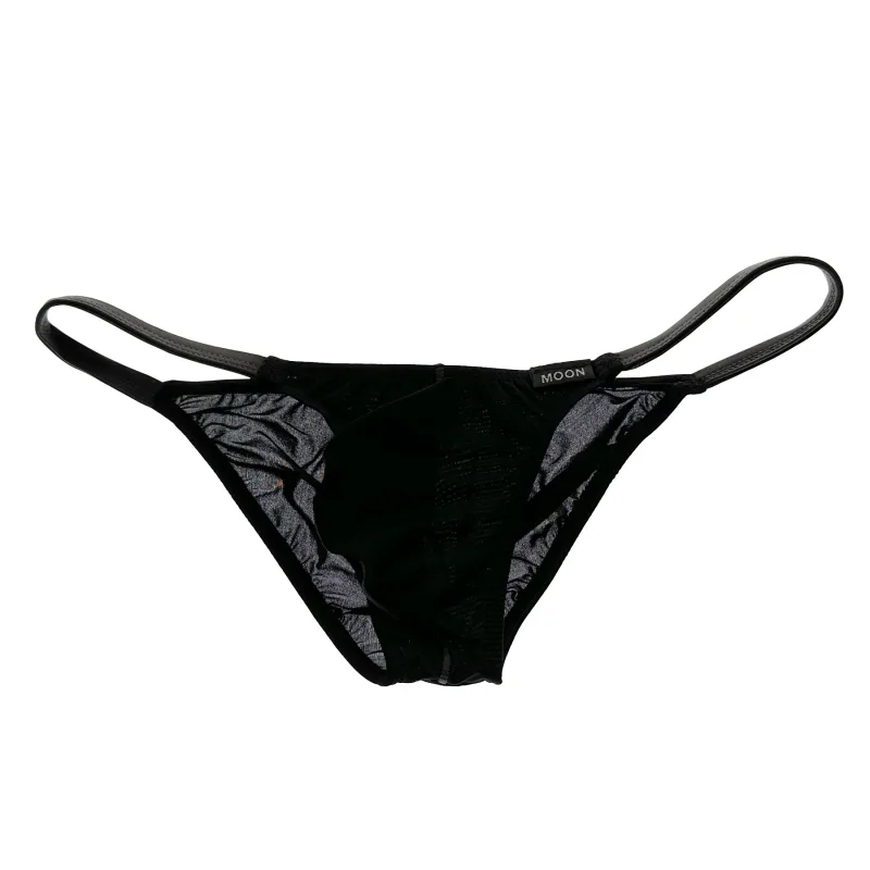 Men Ice Silk Low Rise Briefs U Pouch Color Block Breathable Soft Comfort Male Daily Underwear