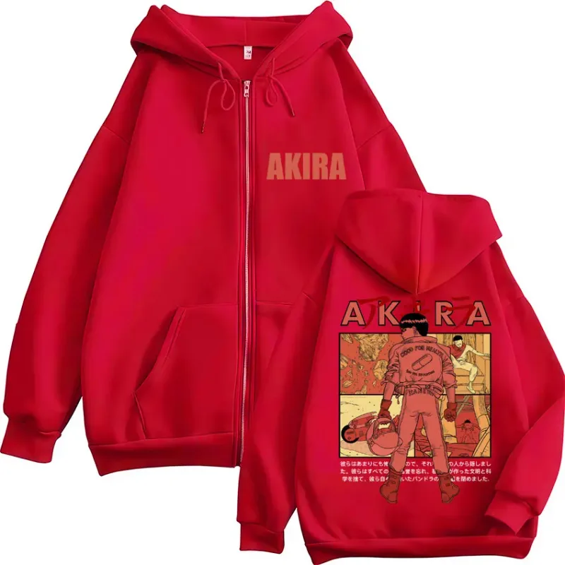 Japanische Anime Neo Tokyo Akira Zipper Hoodies Manga Film Science Fiction Shotaro Kaneda Cardigan Sweatshirt Lose Fleece Mäntel — image 11