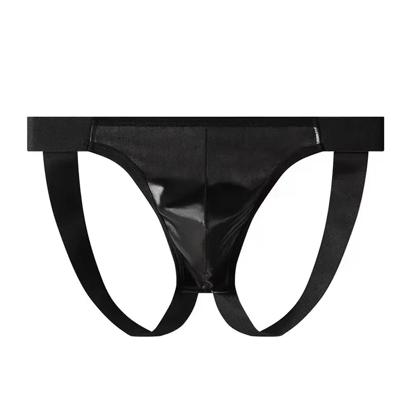 Men Sexy G-string Soft Ribbed T-back Thongs Breathable Underwear Bulge Pouch Underpants Male Bikini Trunks Wide Belt Panties