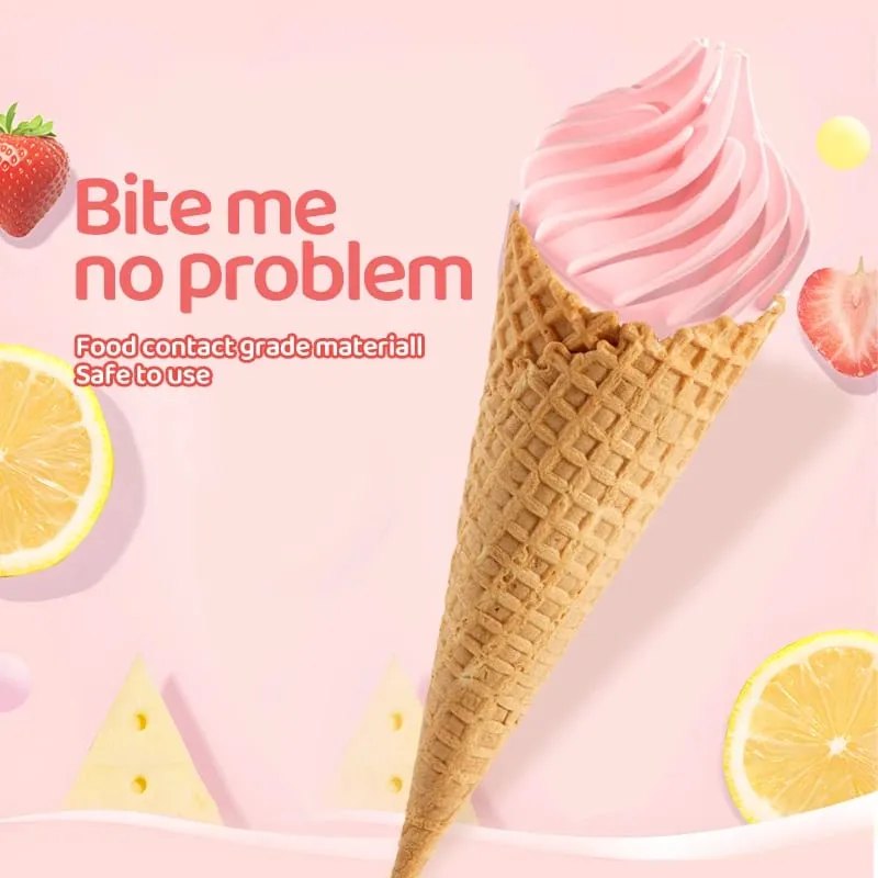 Ice cream shape vibrating masturbator 360 degree wrapping wrap endurance exerciser portable adult sex toy