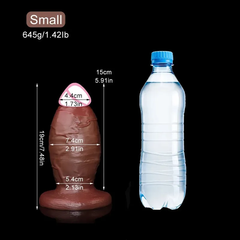 Thick Dildo For Anal Sex Toys 18+ Liquid Silicone Butt Plug Huge Anal Realistic Dildos Stout Plug Women Men Gay Masturbation — image 9