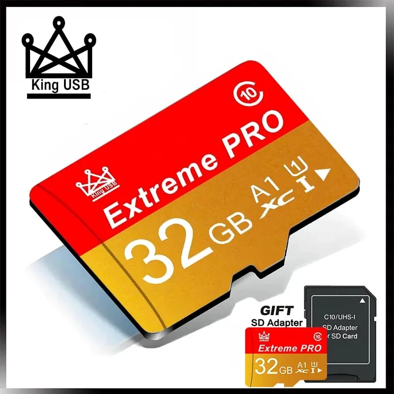 Gyors átvitel tartós memóriakártya és Micro SD kártya SD kártyák TF kártyák 32 GB / 64 GB / 256 GB / 512 GB CCTV biztonsági kamerákhoz