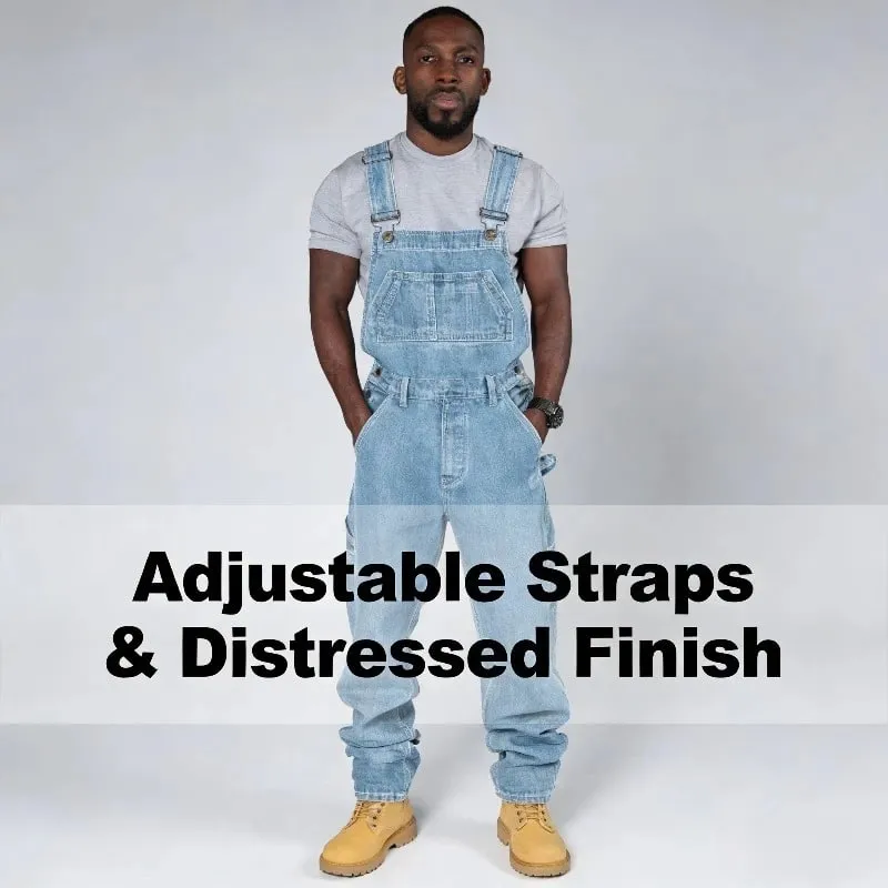 Trendi Férfi Harisnyanadrág Farmer Jumpsuit divat Alkalmi overál Farmer