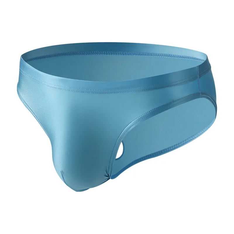 3pcs Men's Ice Silk Briefs Underwear U Pouch Low Waist Ropa Interior Hombre Bikini Mens Slips Cuecas Sissy Panties for Male — image 14