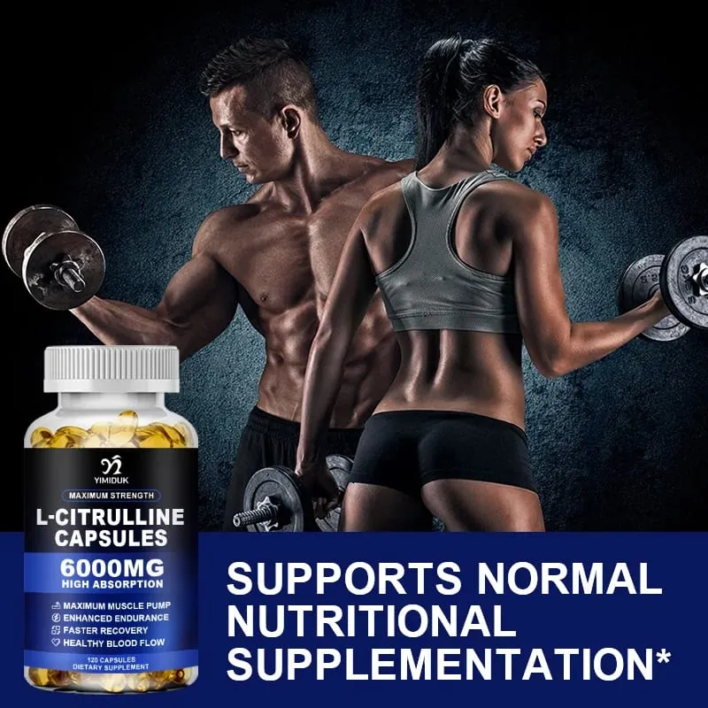 Κάψουλες L-Citrulline Μέγιστης Αντοχής Υποστηρίζουν τα Αιμοφόρα αγγεία Αντοχή Μυϊκό Πόνο για Bodybuilding & Προπόνηση Ενδυνάμωσης — image 6
