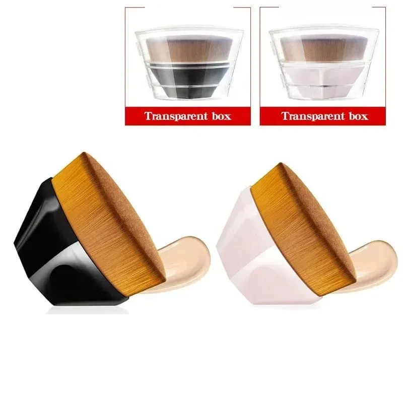 Novo pincel mágico de maquiagem beleza pó rosto blush pincéis portátil profissional escova de fundação grande cosméticos base macia compõem — image 6