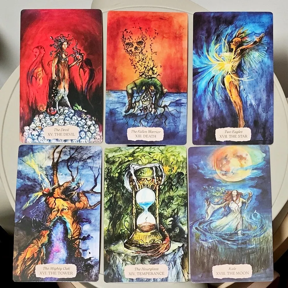 Bonestone & Earthflesh Tarot Deck 12*7cm – A Journey Through Through Myth Mysticism and Sacred Landscapes