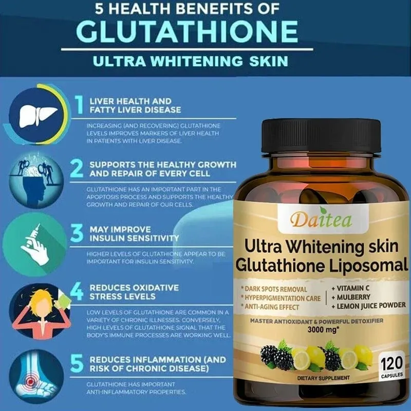 Collagen Glutathione Capsules - Powerful Antioxidants That Help Immune Function Skin Health Beauty Youthfulness and Repair — image 4