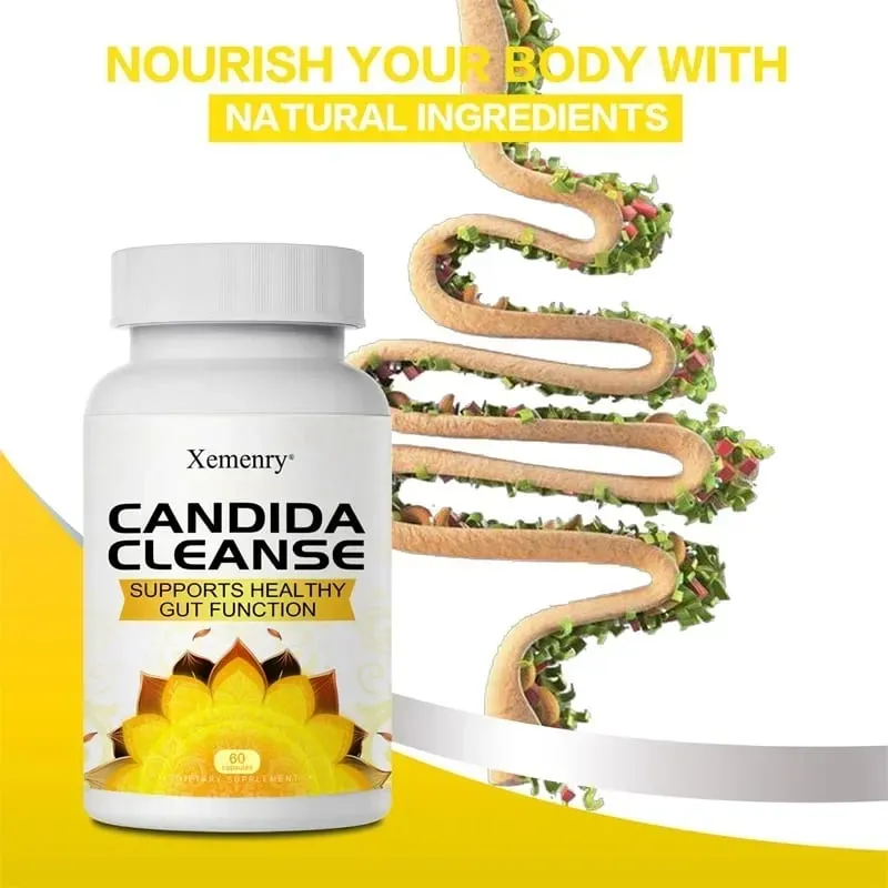 Candida Cleanse - Προωθεί τον καθαρισμό και την αποτοξίνωση του εντέρου Βελτιώνει την πέψη και ανακουφίζει από τη δυσκοιλιότητα και το φούσκωμα — image 4