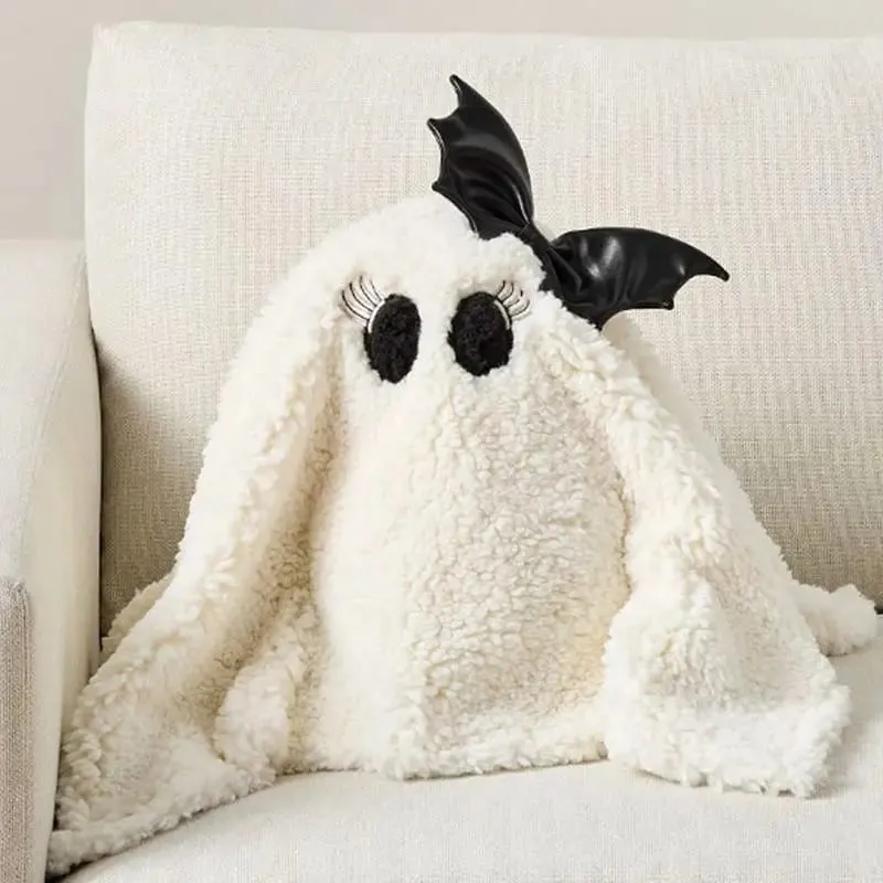 כרית קטיפה רפאים חמוד קטיפה Ghost עיצוב בית ממולאים ליל כל הקדושים צעצועי קטיפה חמוד רפאים קטיפה צעצוע רך רפאים קטיפה עבור — image 5