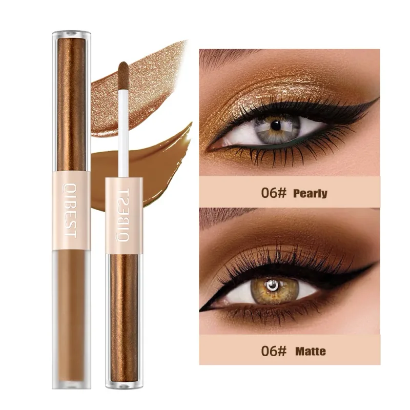 2 σε 1 Stick Pearly Matte Eyeshadow Cream Smooth Nude Eye Makeup Liquid Contour Shadow Stick Αδιάβροχο Shimmer High Light Pen — image 8