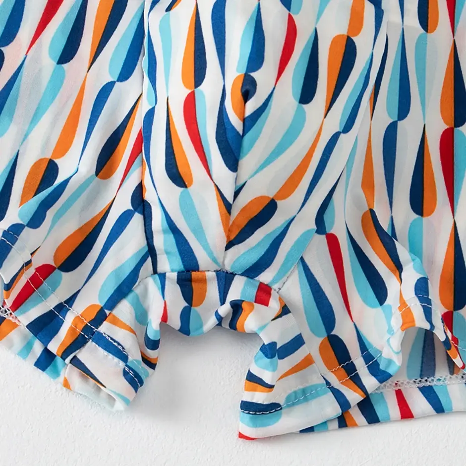 Boxer décontracté à motifs colorés pour hommes, sous-vêtements amples et confortables, surdimensionnés, taille élastique, 4/5 pièces — image 21