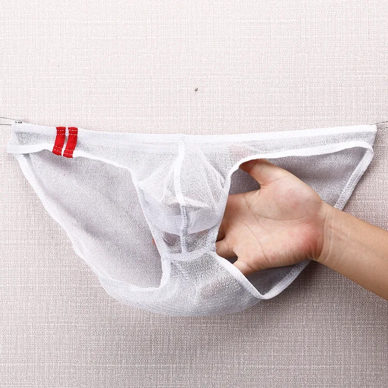 Men's Underwear Briefs Ultra Thin Low Rise Mesh Breathable Panties — image 20